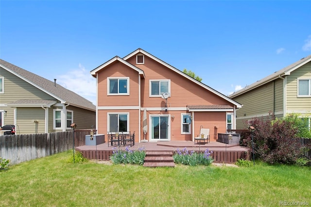11366 Haswell Dr, Parker, CO 80134 - rear view of property featuring a deck