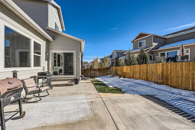 view of patio / terrace featuring grilling area