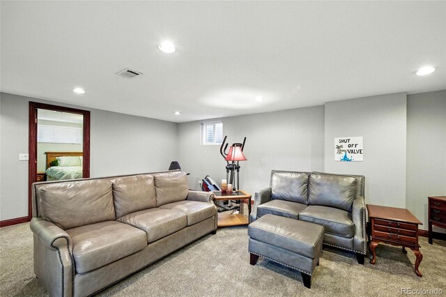 2140 S Youngfield St, Lakewood, CO 80228 - living area featuring recessed lighting and carpet