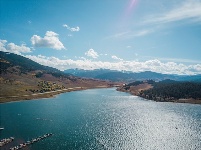 330 E Ln Bonte St Unit 2, Dillon, CO 80435 - water view featuring a mountain backdrop
