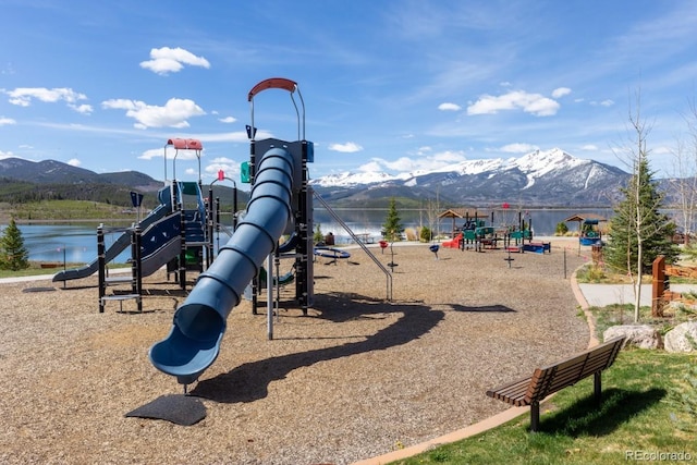 330 E Ln Bonte St Unit 2, Dillon, CO 80435 - community playground featuring a mountain view
