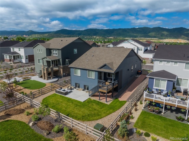 8132 Mt Harvard Rd, Littleton, CO 80125 - aerial view of residential area featuring a mountainous background