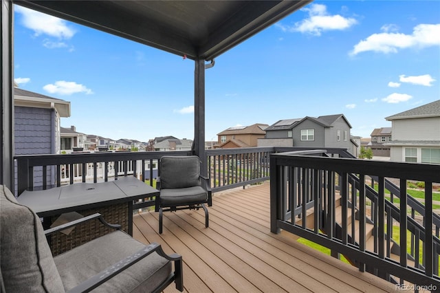 8132 Mt Harvard Rd, Littleton, CO 80125 - deck featuring a residential view