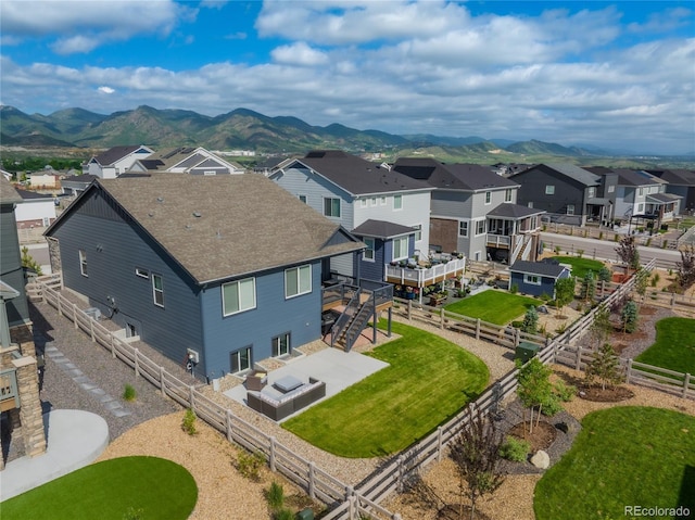 8132 Mt Harvard Rd, Littleton, CO 80125 - aerial view of residential area with mountains