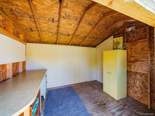 view of storage area