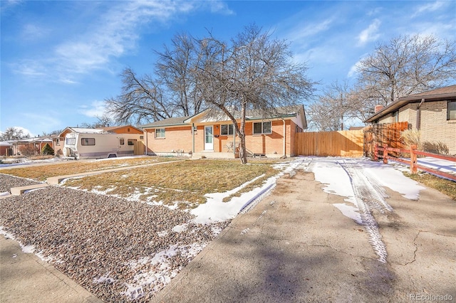 view of ranch-style home