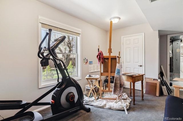 1479 S Jasper St, Aurora, CO 80017 - exercise area with carpet and plenty of natural light