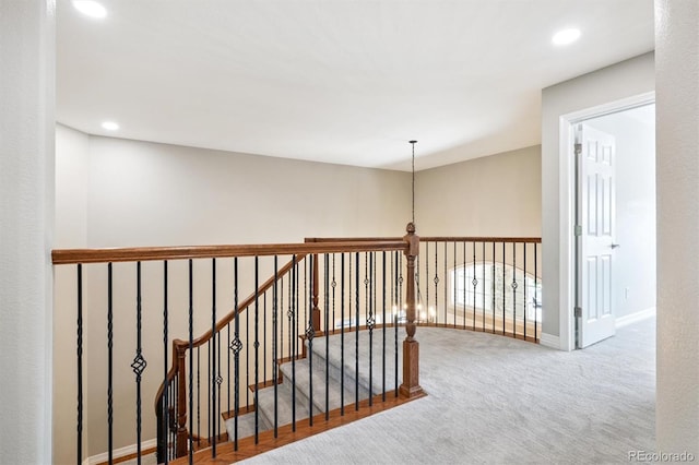 11911 E Lake Cir, Greenwood Village, CO 80111 - hall with carpet flooring and recessed lighting