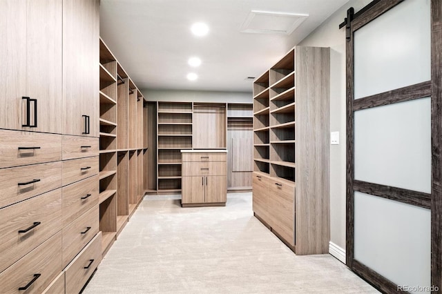 11911 E Lake Cir, Greenwood Village, CO 80111 - spacious closet with light carpet and attic access