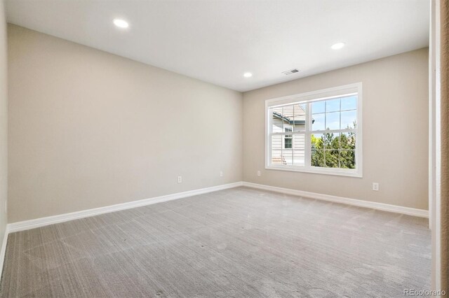 11911 E Lake Cir, Greenwood Village, CO 80111 - spare room featuring carpet and recessed lighting