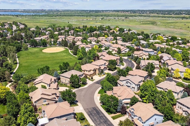 11911 E Lake Cir, Greenwood Village, CO 80111 - aerial perspective of suburban area featuring a large body of water