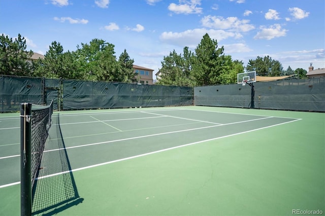11911 E Lake Cir, Greenwood Village, CO 80111 - view of tennis court featuring community basketball court