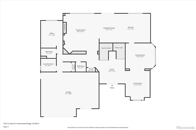 11911 E Lake Cir, Greenwood Village, CO 80111 - view of property floor plan