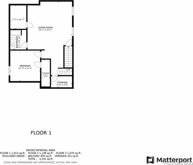 1373 S Garfield St, Denver, CO 80210 - room layout