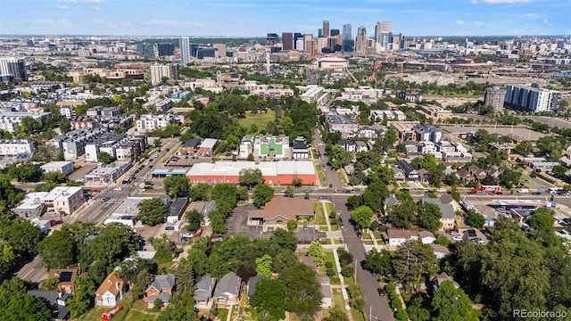 3039 W 22nd Ave, Denver, CO 80211 - aerial view of property and surrounding area featuring nearby urban area