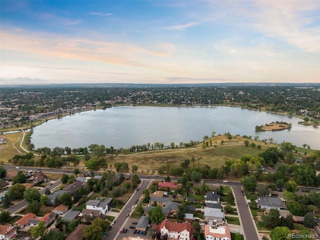 3039 W 22nd Ave, Denver, CO 80211 - aerial view at dusk of a water view