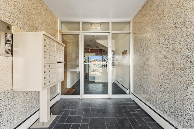 interior space with baseboard heating