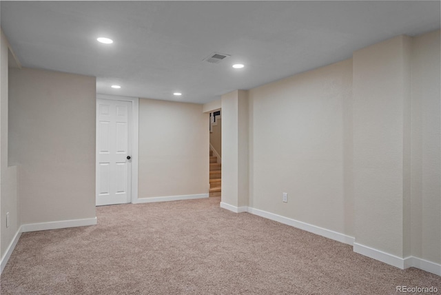 view of carpeted empty room