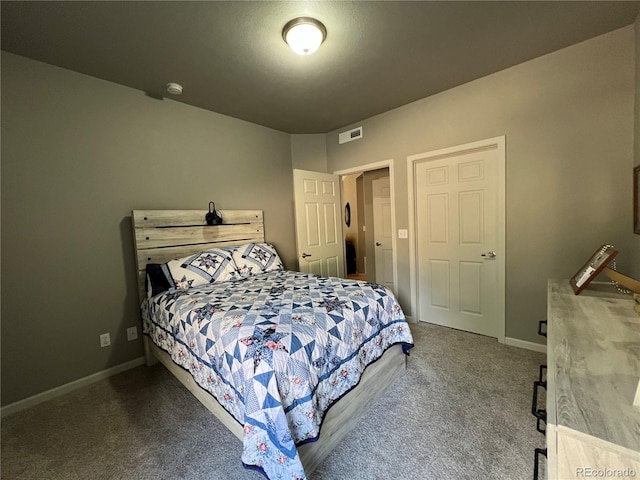 bedroom featuring carpet flooring