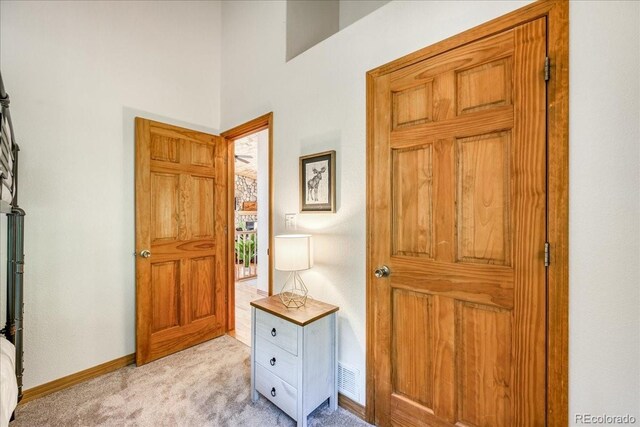 1387 Bobcat Ln, Fairplay, CO 80440 - foyer entrance featuring light colored carpet and baseboards