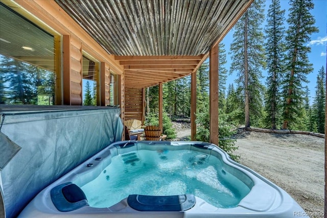 1387 Bobcat Ln, Fairplay, CO 80440 - view of swimming pool featuring a hot tub