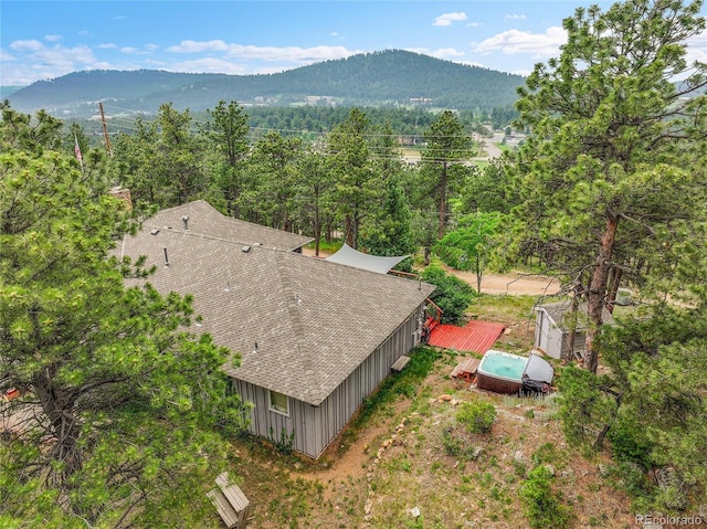 350 Tower Hill Cir, Golden, CO 80401 - view from above of property with mountains