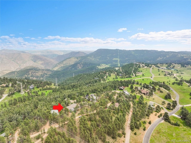350 Tower Hill Cir, Golden, CO 80401 - aerial view of mountains