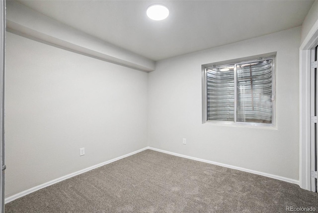 unfurnished room with carpet