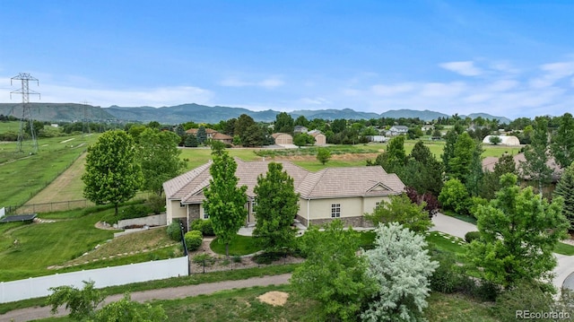 5653 Yank St, Arvada, CO 80002 - view from above of property with a mountain backdrop