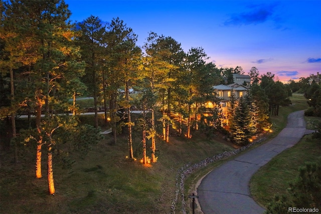 view of playground at dusk