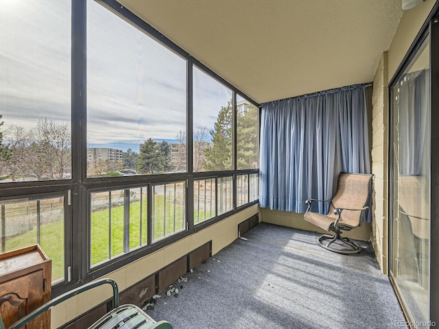 view of sunroom / solarium