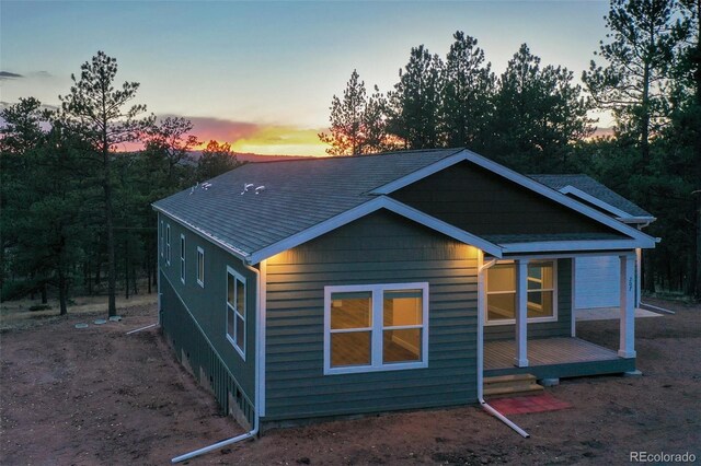 exterior space with a deck