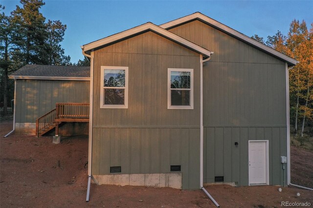 view of home's exterior