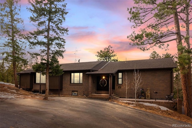 view of ranch-style house