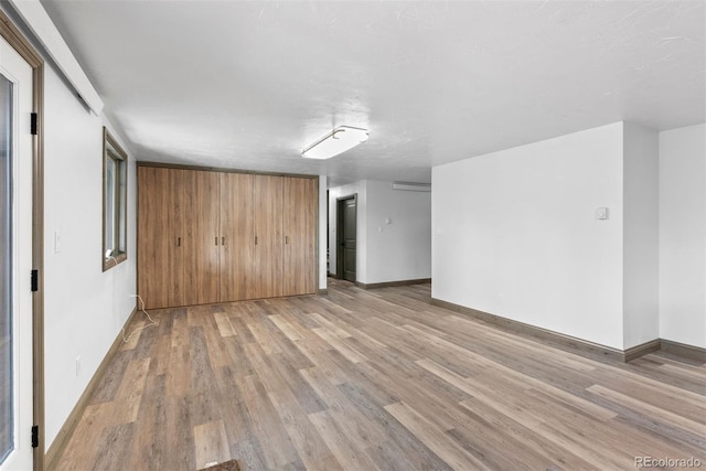 empty room featuring light hardwood / wood-style floors