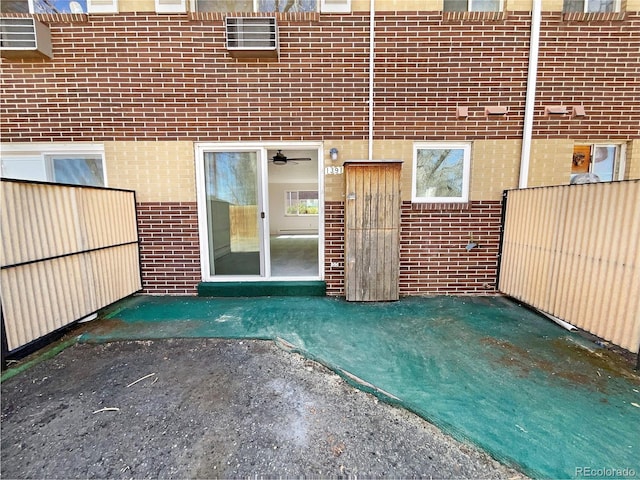 view of patio / terrace with fence