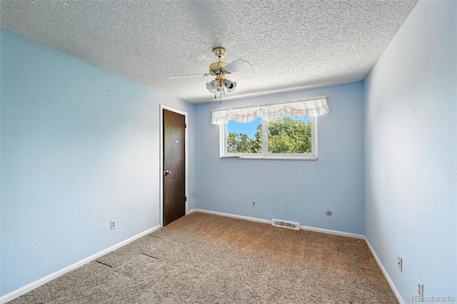 802 Altair Dr, Littleton, CO 80124 - carpeted empty room with ceiling fan and a textured ceiling