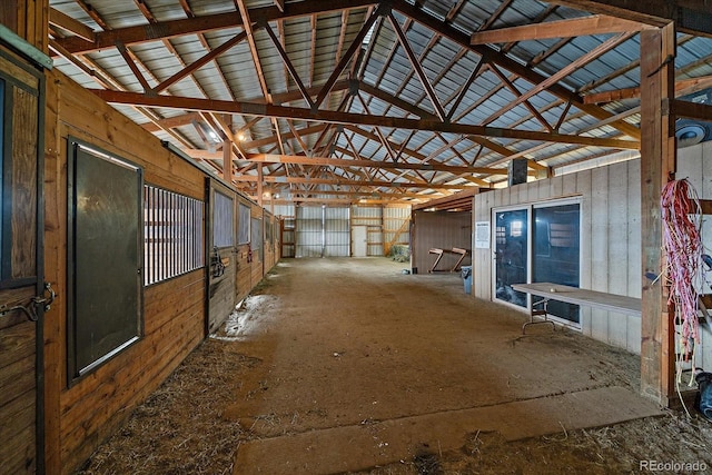 view of stable