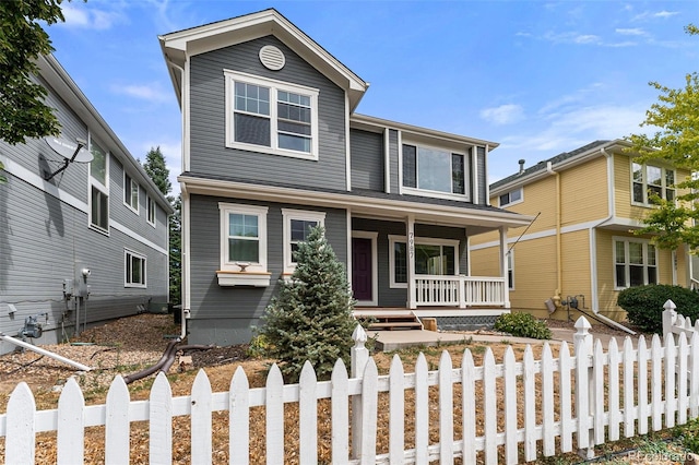 view of front of house with a porch