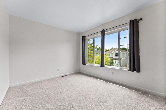 view of carpeted empty room