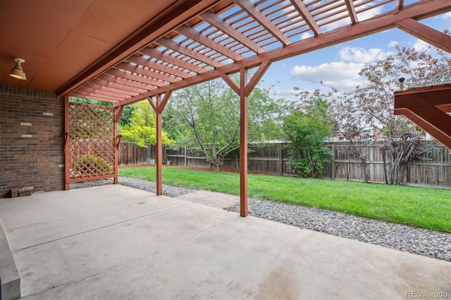 11254 E Colorado Dr, Aurora, CO 80012 - fenced backyard featuring a pergola and a patio