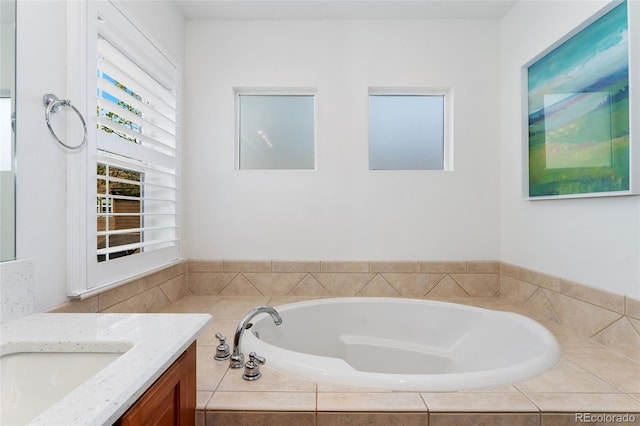10618 Clearview Ln, Highlands Ranch, CO 80126 - full bathroom featuring vanity and a bath