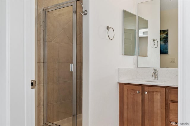 10618 Clearview Ln, Highlands Ranch, CO 80126 - bathroom with a shower stall and vanity