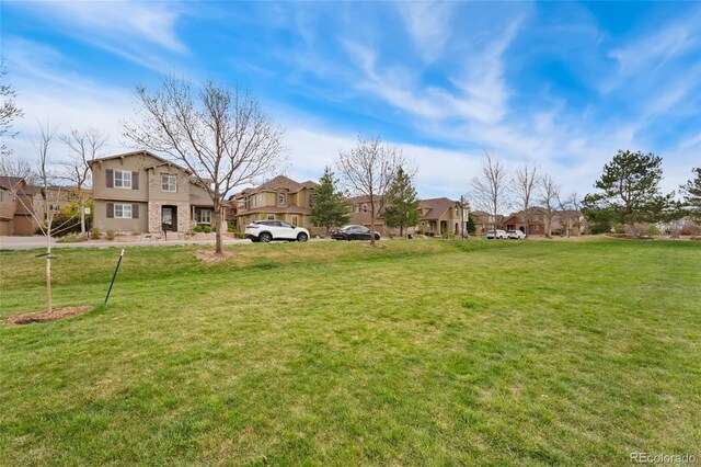10618 Clearview Ln, Highlands Ranch, CO 80126 - view of grassy yard with a residential view