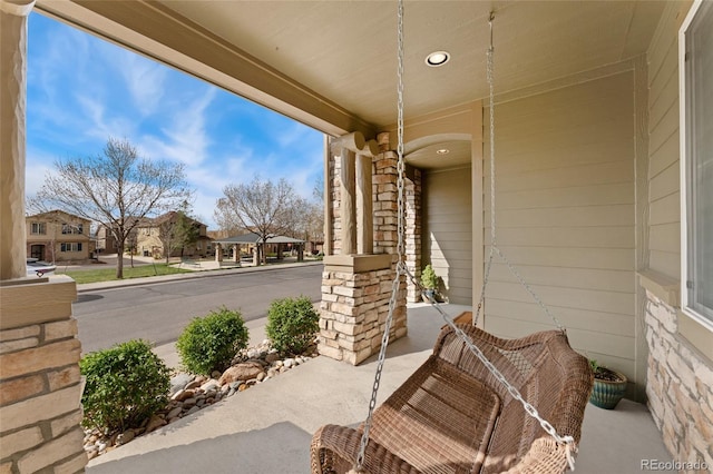 10618 Clearview Ln, Highlands Ranch, CO 80126 - porch featuring a residential view