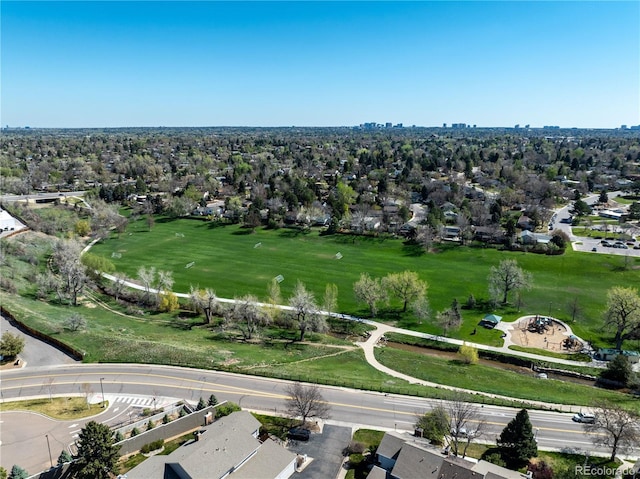 bird's eye view featuring a residential view