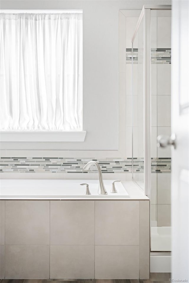5450 Uinta St, Denver, CO 80238 - full bath featuring a shower stall and a garden tub