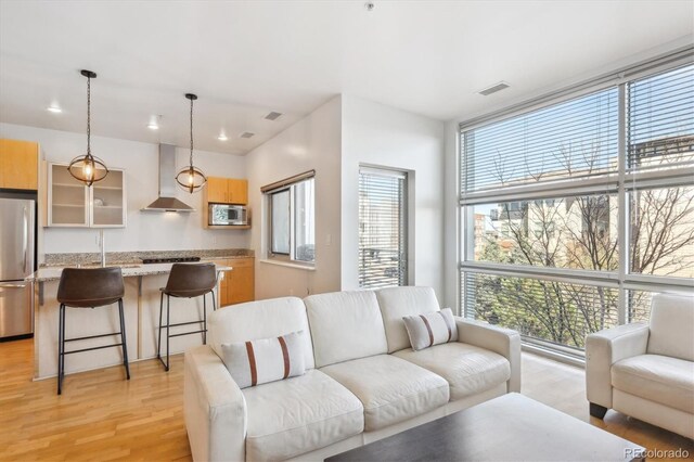 2958 Syracuse St Unit 316, Denver, CO 80238 - living area featuring light wood-type flooring
