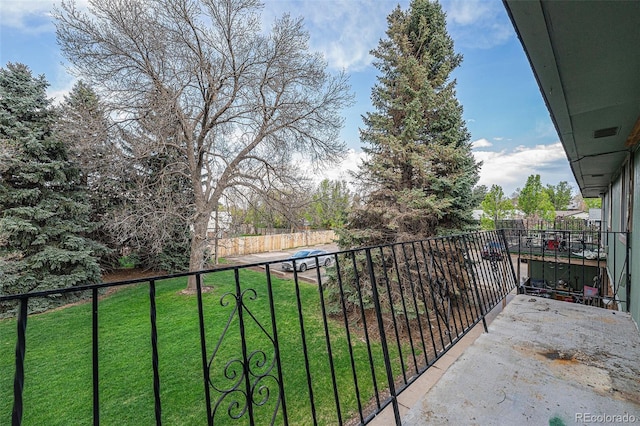 view of balcony