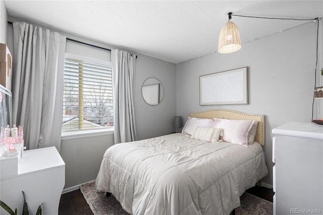 bedroom with baseboards